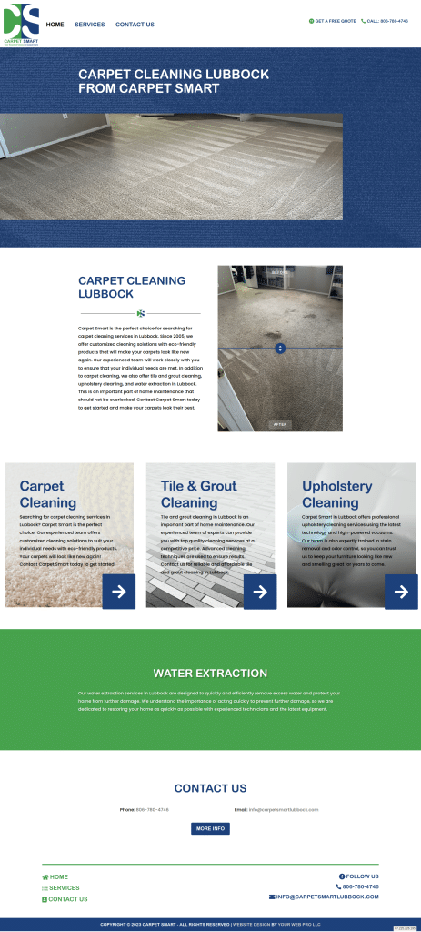 Website for Your Carpet Cleaning Business