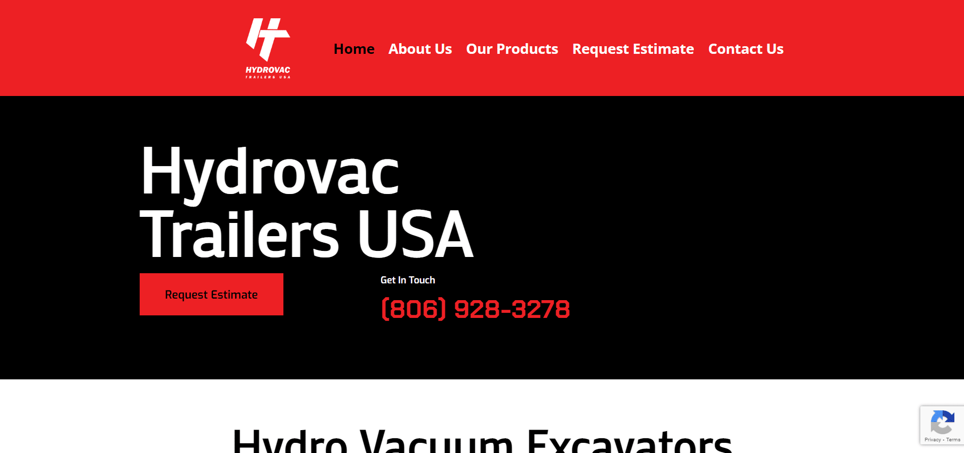 Hydro Excavation Trailer Website