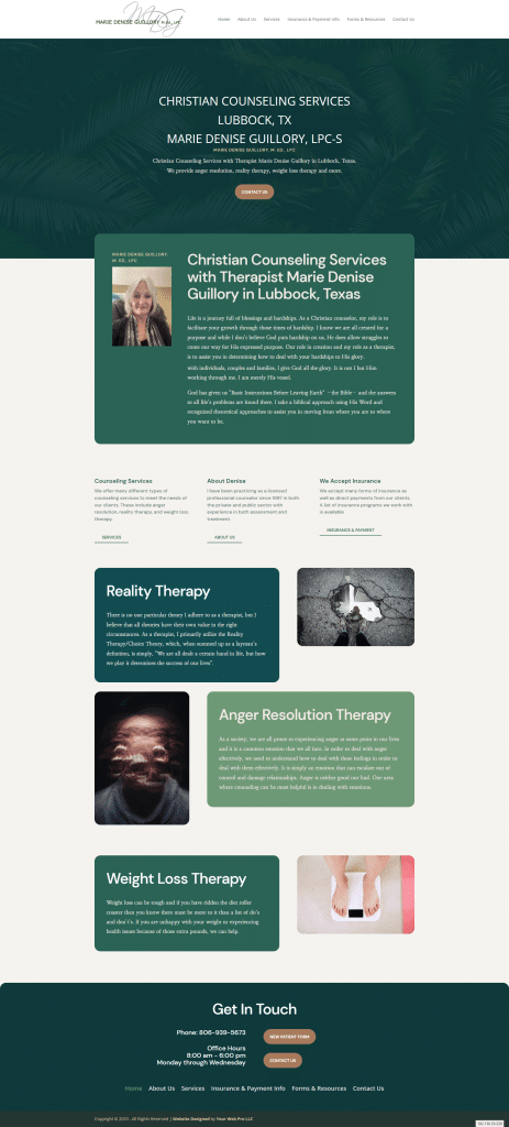 website for my counseling practice
