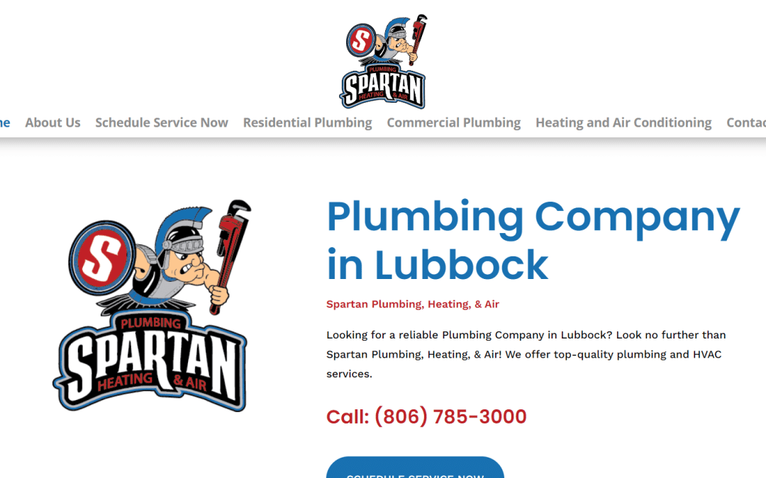 Revolutionizing Spartan Plumbing’s Online Presence: Your Web Pro Delivers a Stellar Website