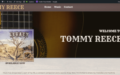 From Concept to Concert: How Your Web Pro Built Tommy Reece Music’s Online Stage